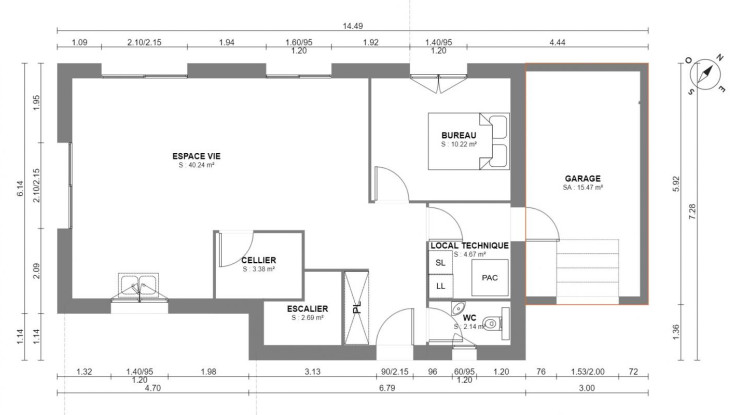 Maison neuve Quartier de BISSY 120m² - 463000€ - 2