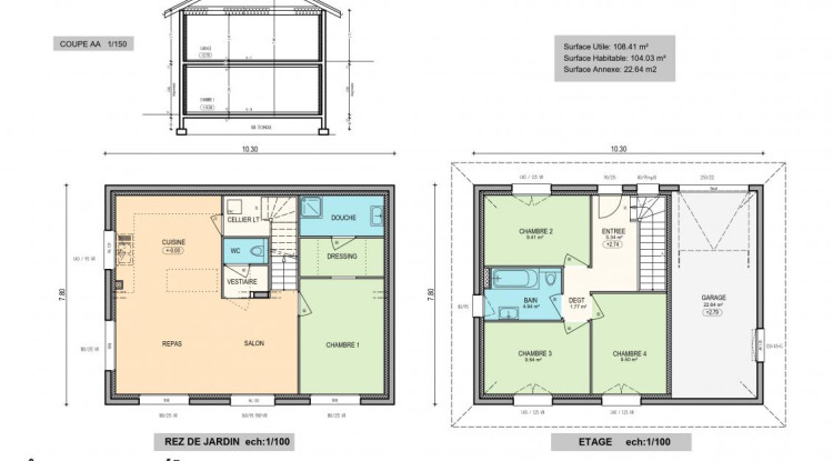 Votre maison neuve ARTIS sur les hauteurs de REIGNIER 108m² - 615000€ - 2