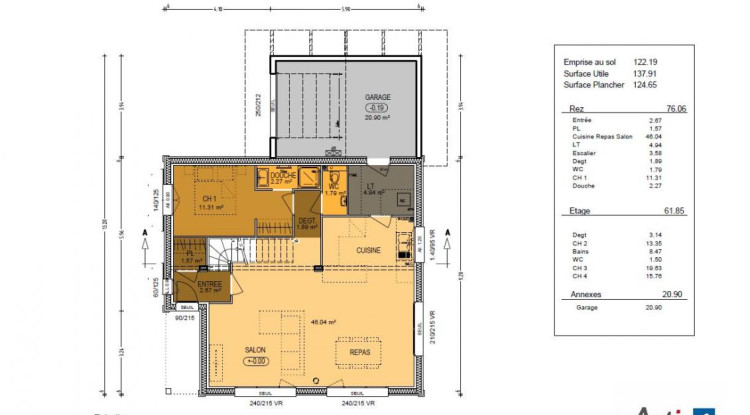 Faites construire votre Chalet à Bellevaux ! 134m² - 644000€ - 3