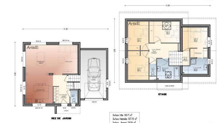 Projet maison + terrain à Larringes ! 121m² - 555000€ - 2