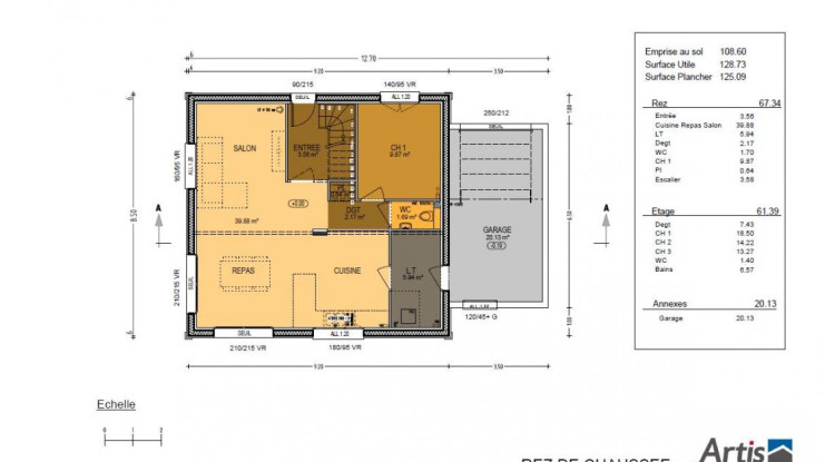 Projet chalet + terrain à Bellevaux ! 125m² - 581000€ - 3