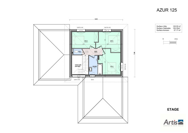 Maison Artis modèle Azur plan